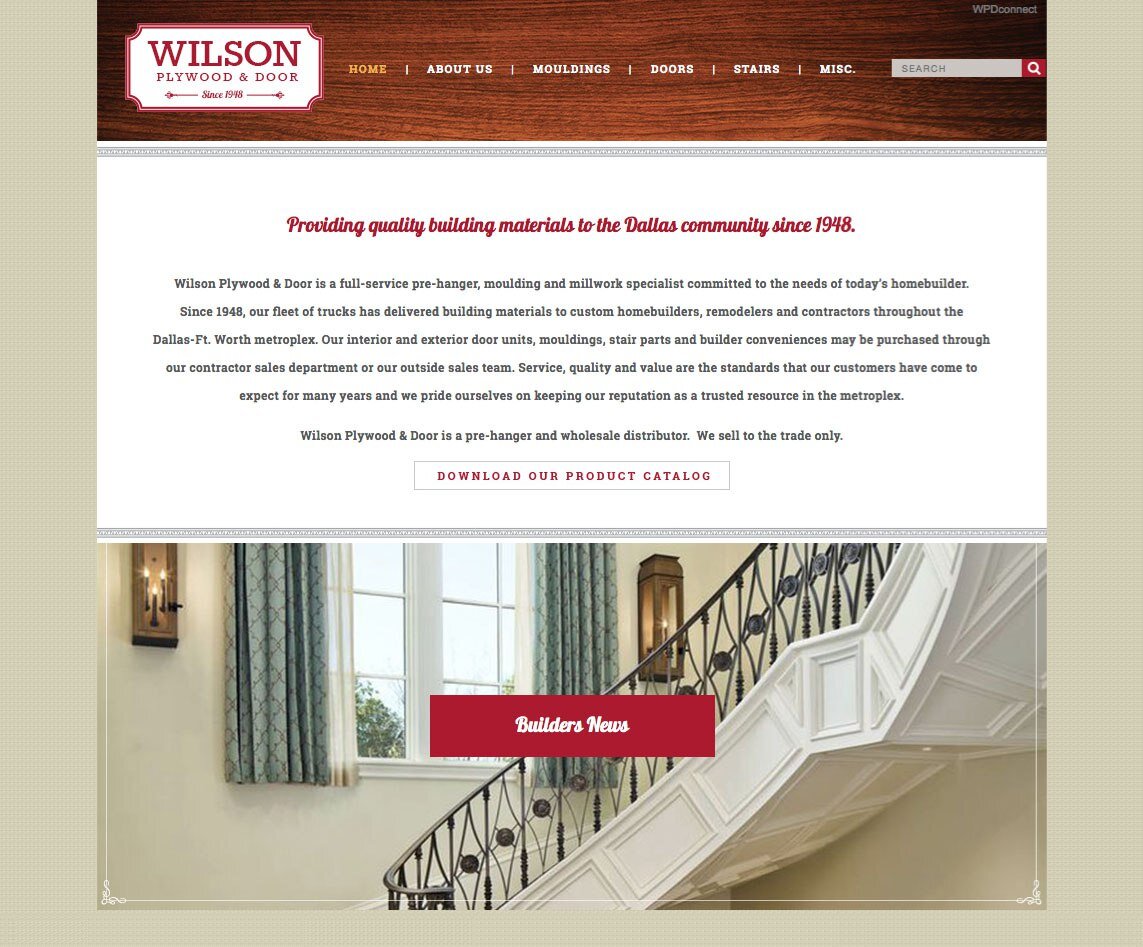 Wilson Plywood & Door Website Design